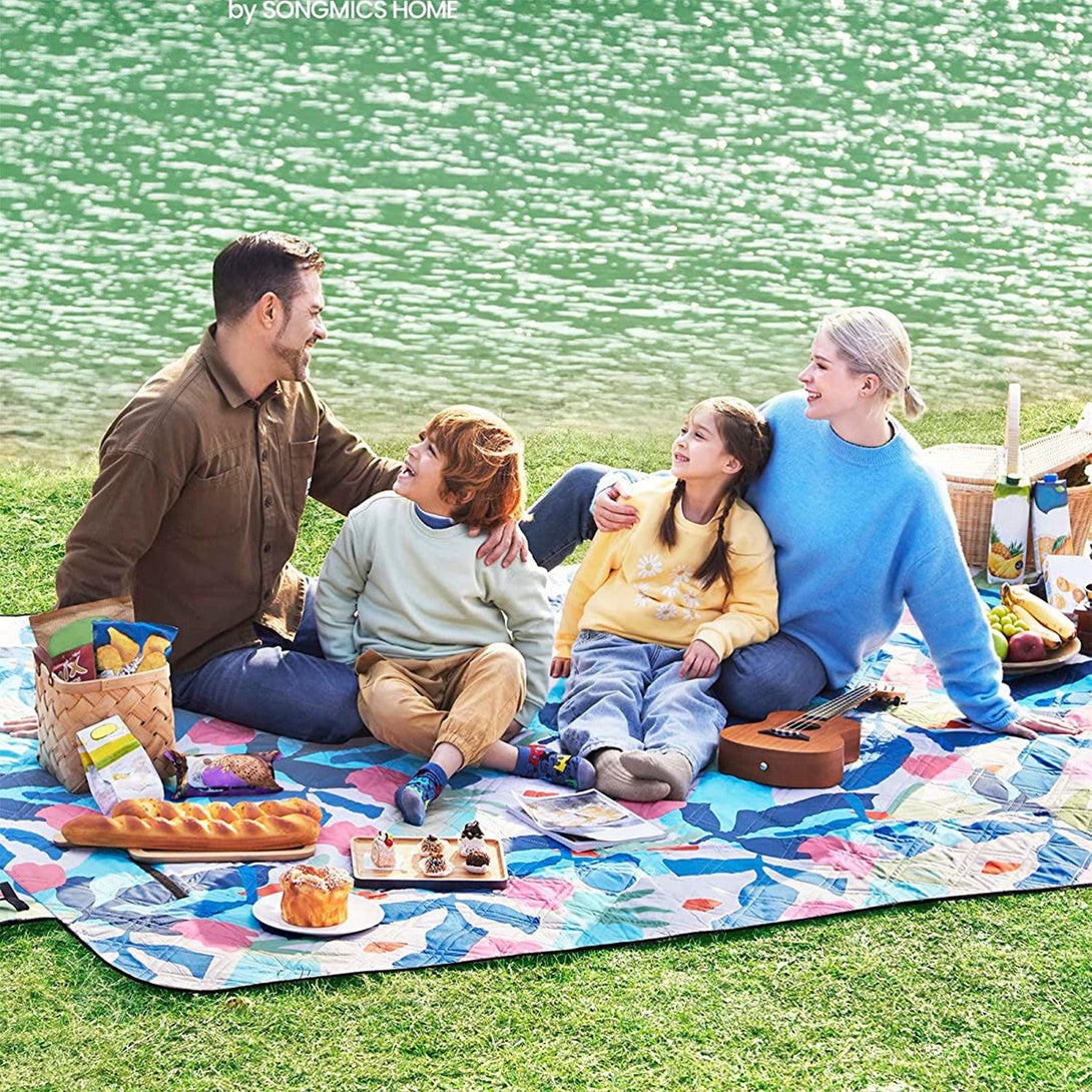 XXL piknik takaró, strand szőnyeg 300 x 200 cm színes levelek-VASBÚTOR