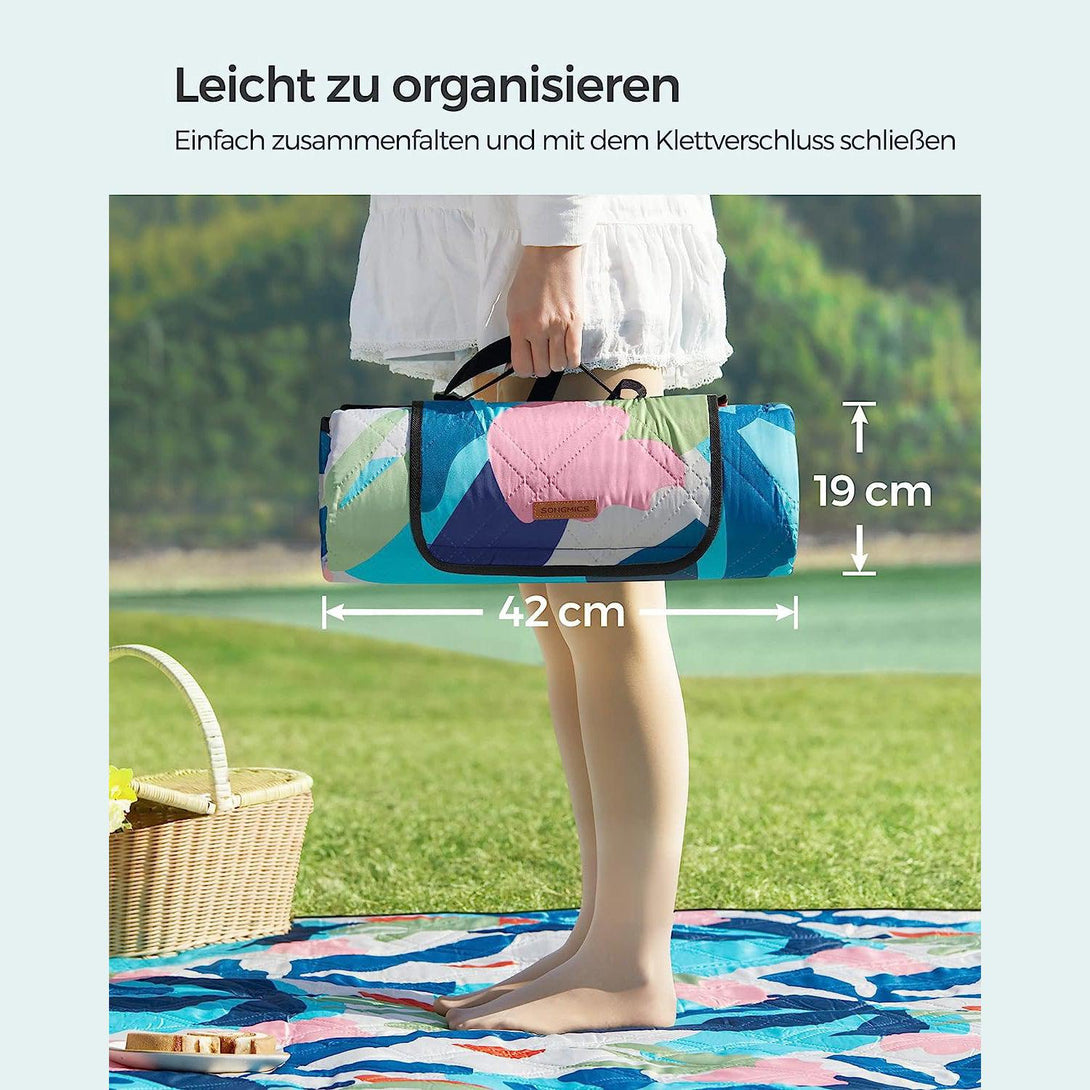 XXL piknik takaró, strand szőnyeg 300 x 200 cm színes levelek-VASBÚTOR