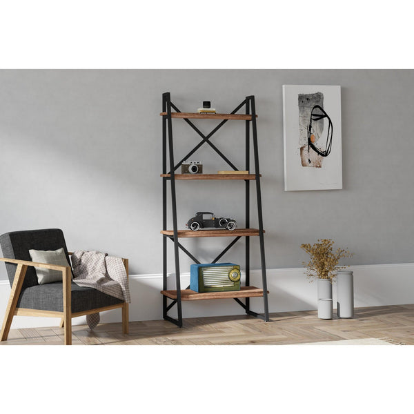 könyvespolc Alaro - Walnut-VASBÚTOR