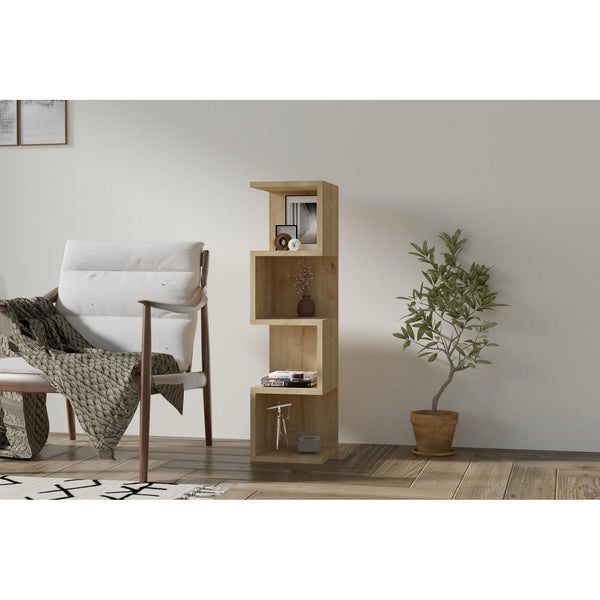 könyvespolc Alin - Sapphire Oak-VASBÚTOR