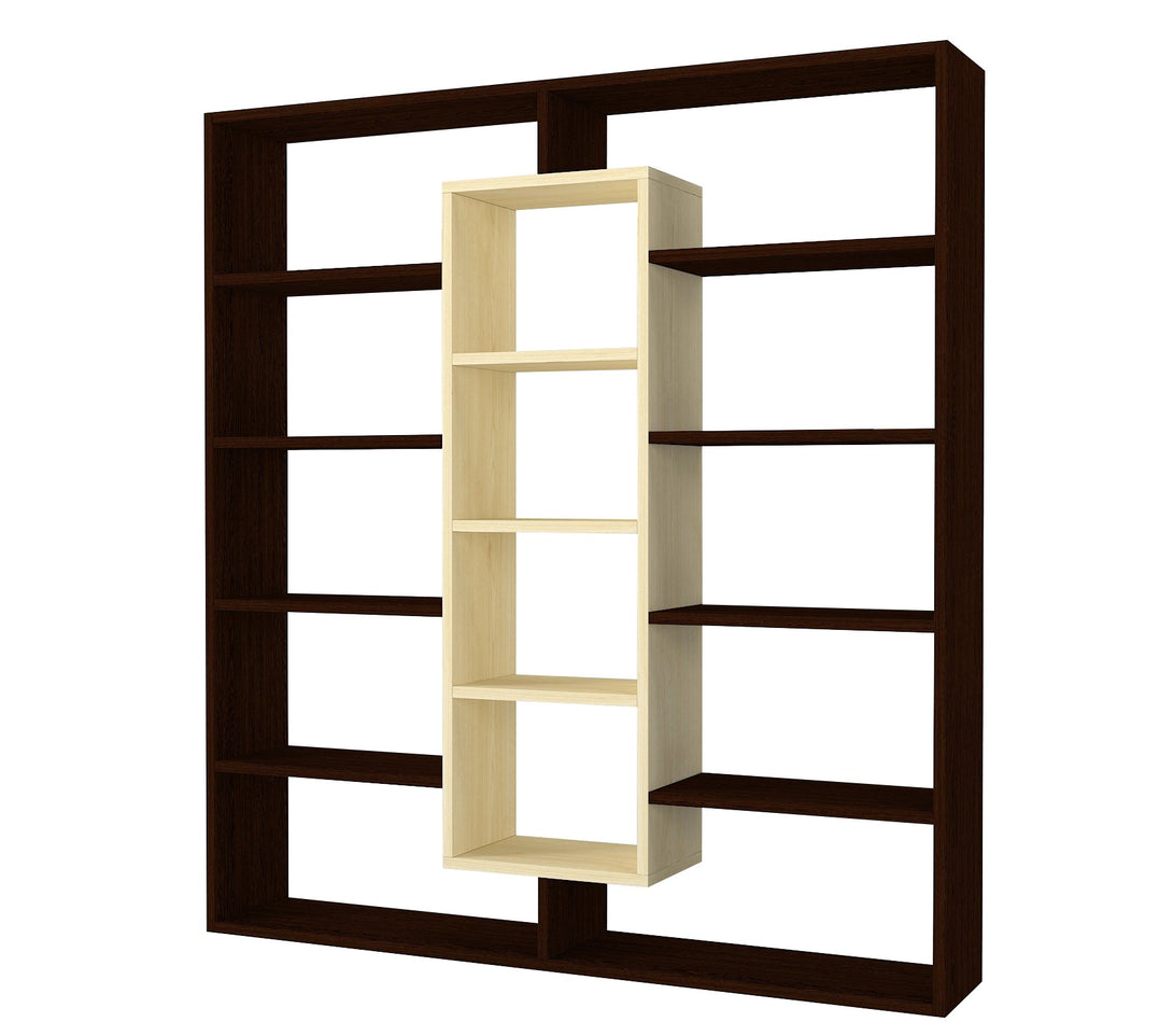 könyvespolc Ample - Birch, Wenge-VASBÚTOR