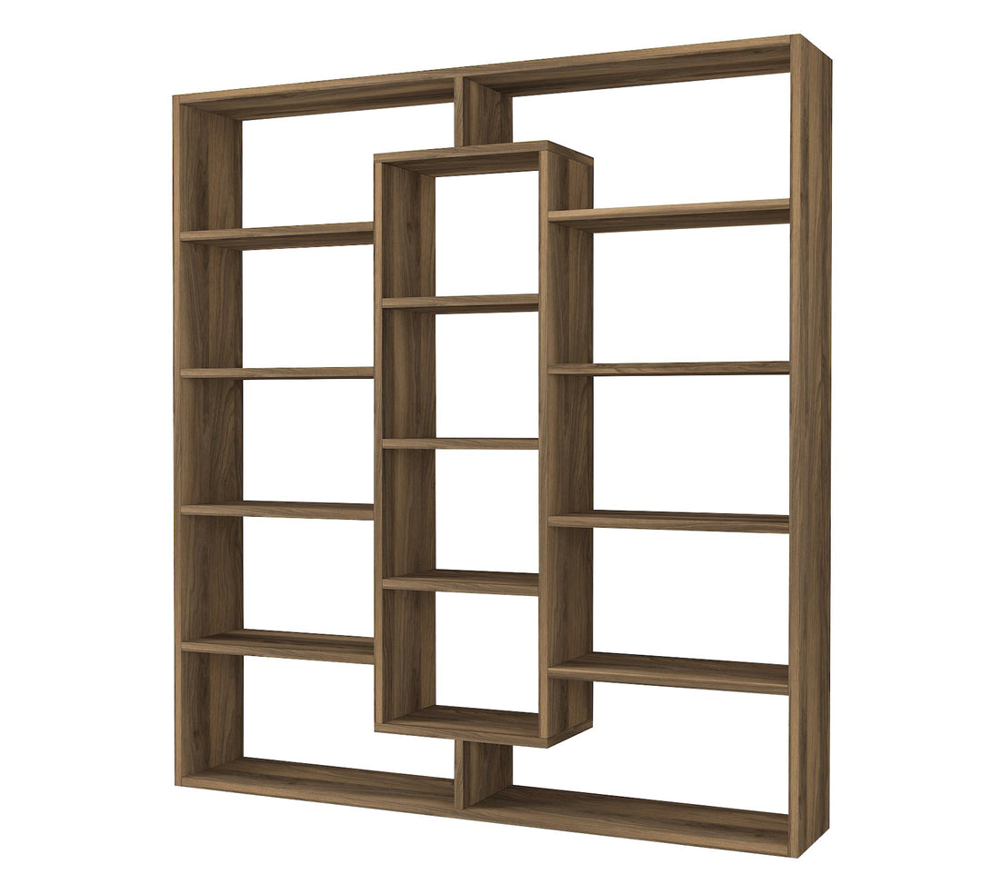 könyvespolc Ample - Walnut-VASBÚTOR