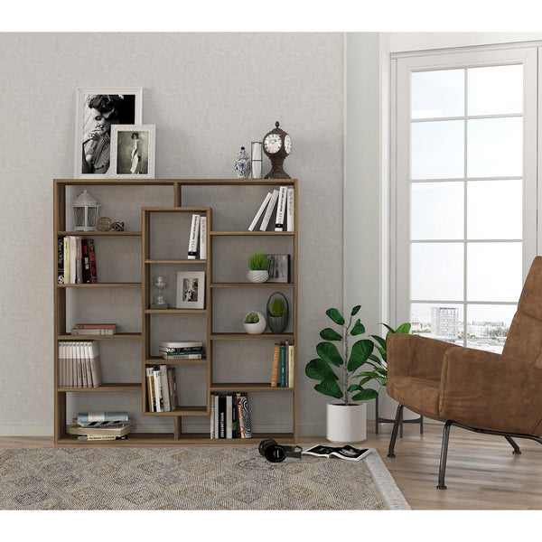könyvespolc Ample - Walnut-VASBÚTOR