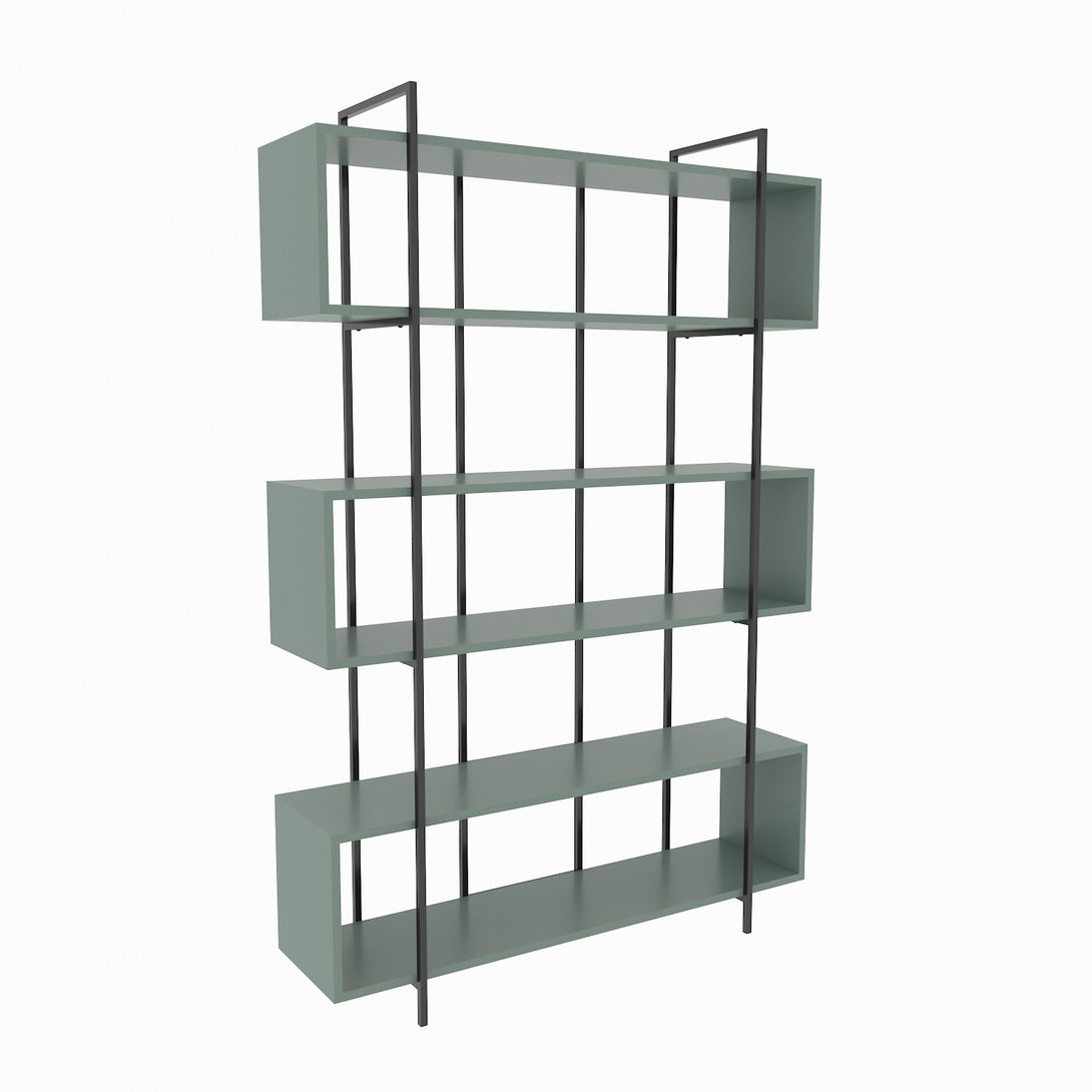 könyvespolc Bruti - Green, Black-VASBÚTOR
