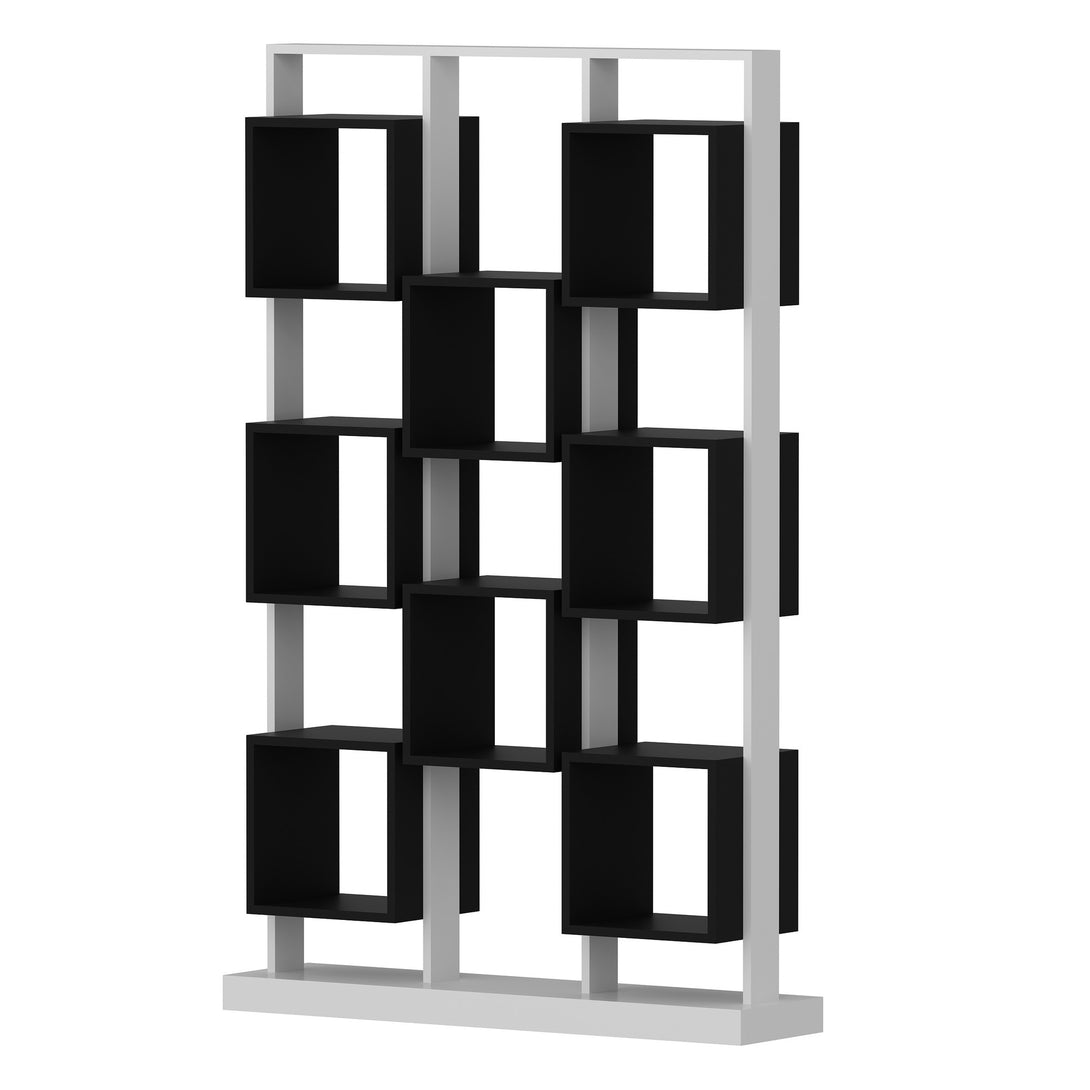 könyvespolc Edge - White, Black-VASBÚTOR