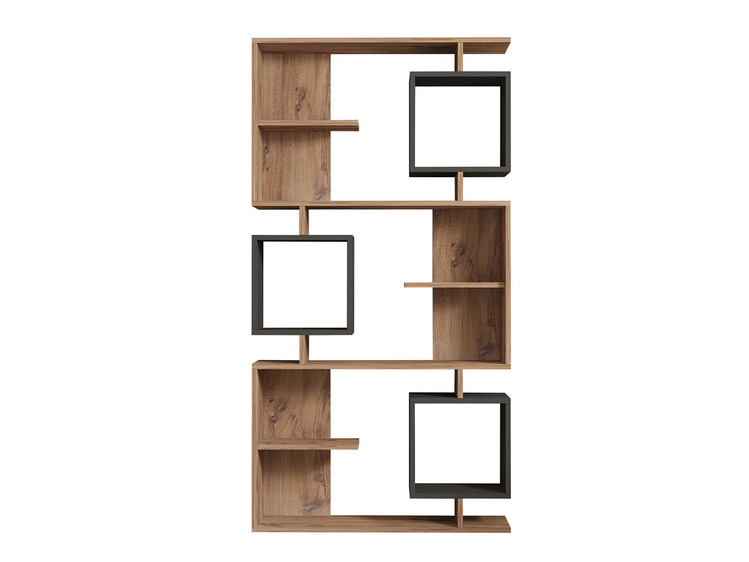 könyvespolc Icardi - Atlantic Pine, Anthracite-VASBÚTOR