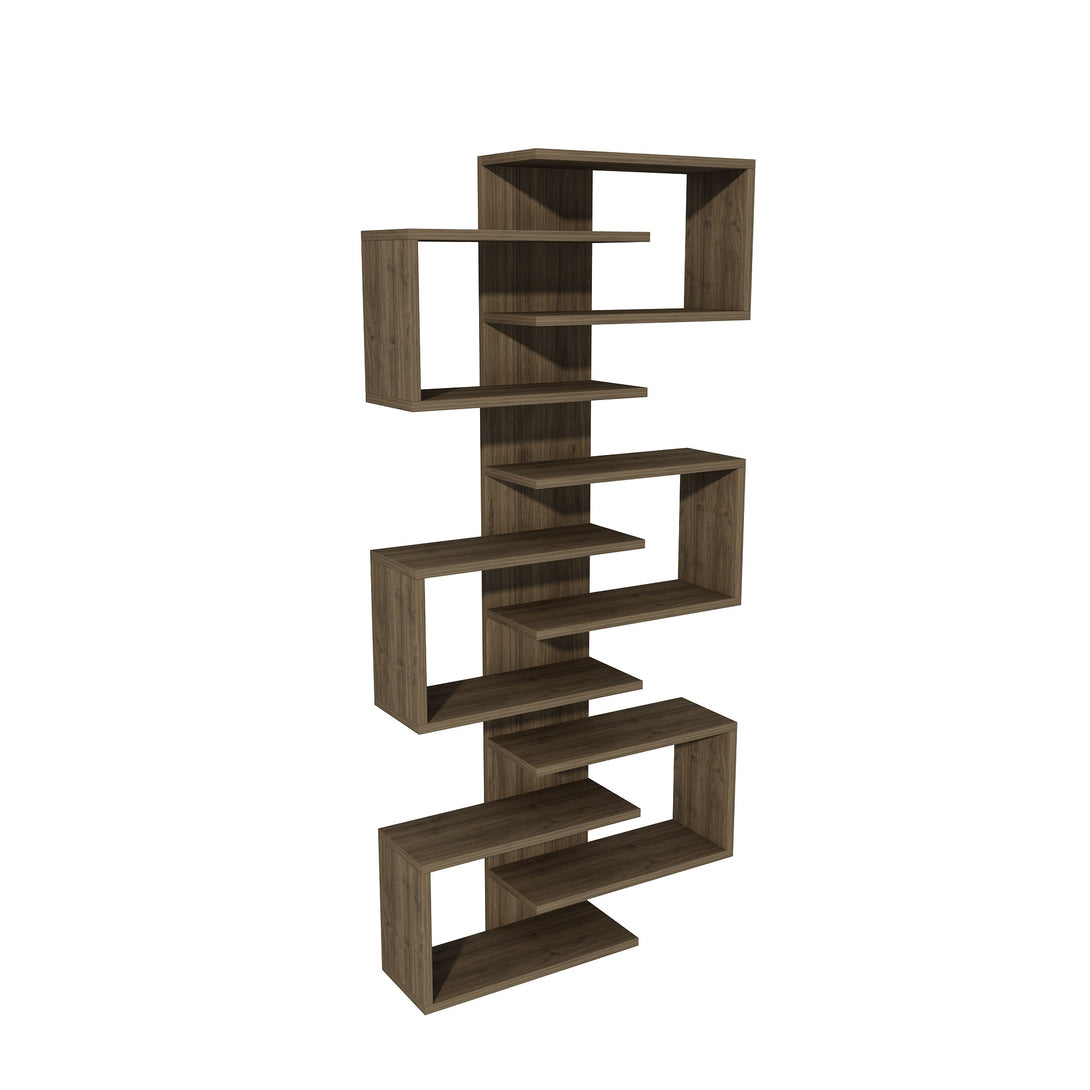 könyvespolc Lotus - Walnut-VASBÚTOR