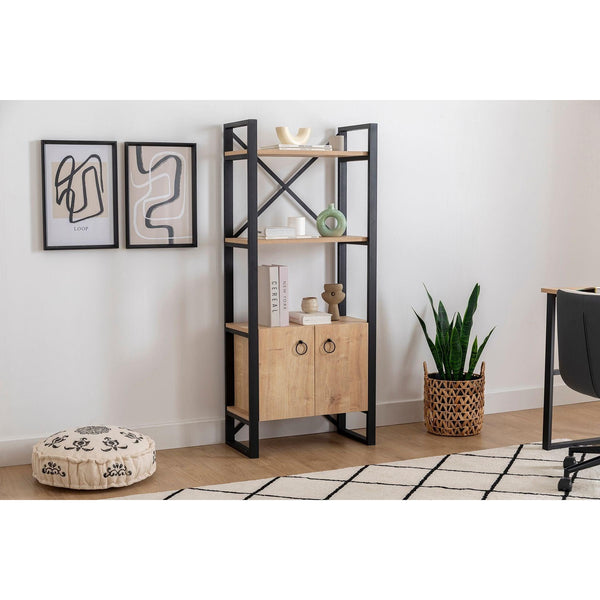 könyvespolc Milano - Sapphire, Black-VASBÚTOR
