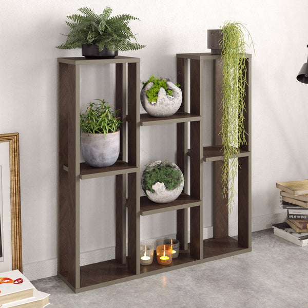könyvespolc Nevada - Walnut-VASBÚTOR
