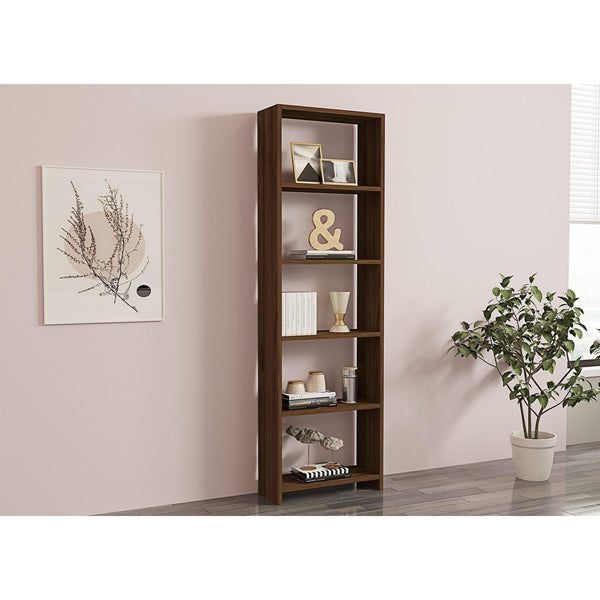 könyvespolc New - Walnut-VASBÚTOR