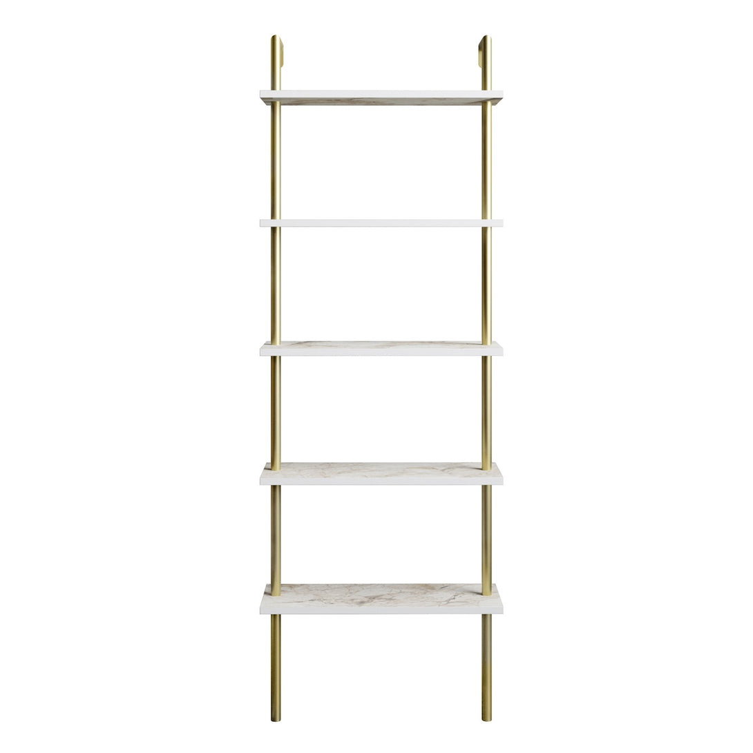 könyvespolc Paula - White, Gold-VASBÚTOR