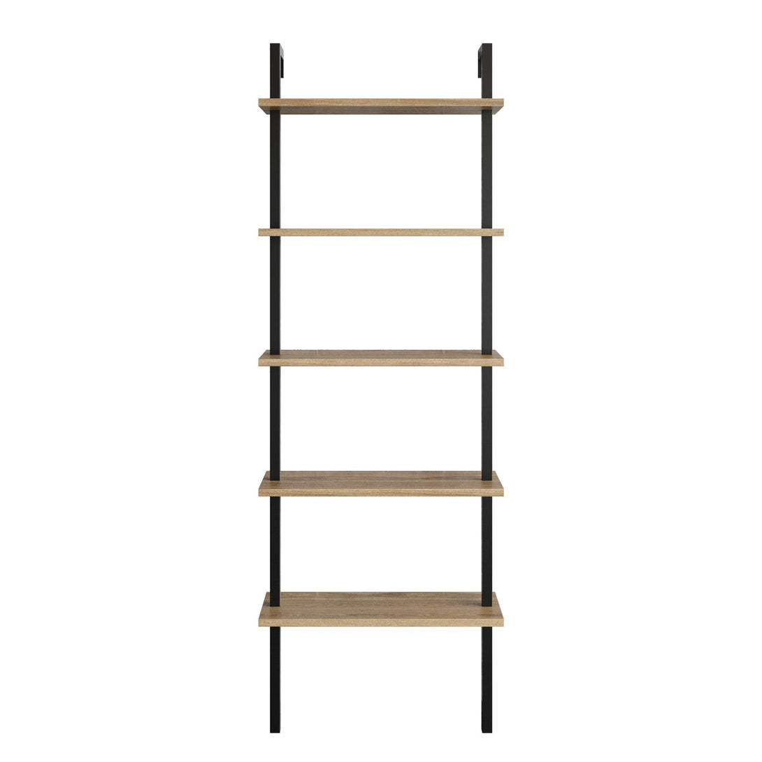 könyvespolc Piante - Walnut, Black-VASBÚTOR