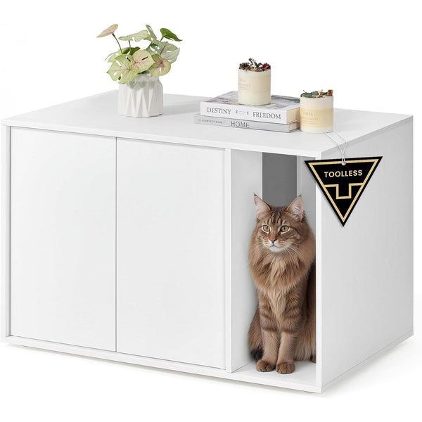 macskaalom-szekrény hófehér színben-VASBÚTOR