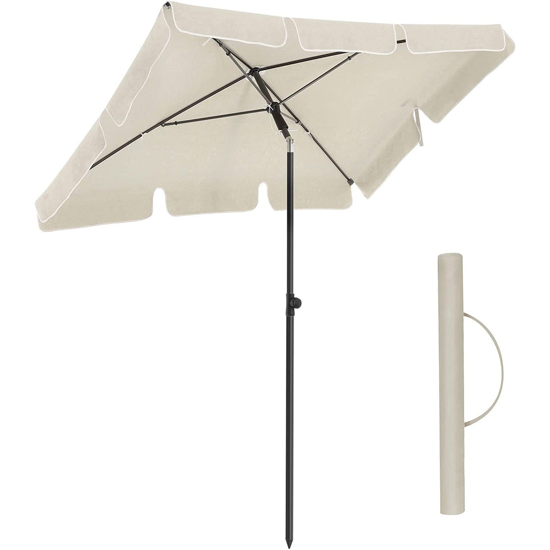 napernyő 200 x 125 cm, UV-védelem UPF 50+ -ig, kerti esernyő, összecsukható-VASBÚTOR