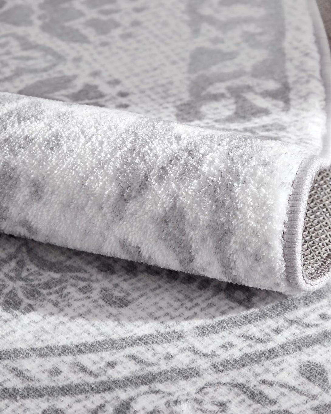 nappali szőnyeg, 160 cm átmérő, szürke-VASBÚTOR