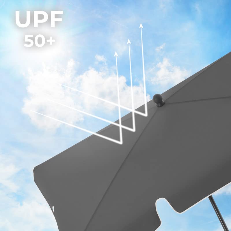 négyszögletes erkélyes napernyő 1,8 x 1,25 m, UPF 50+ védelem-VASBÚTOR