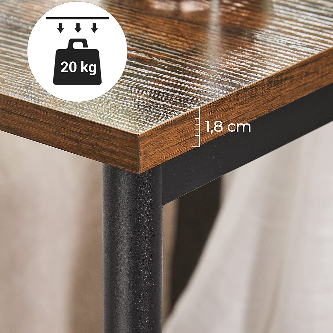 oldalsó asztal, éjjeliszekrény 40x50x30 cm, rusztikus barna-VASBÚTOR