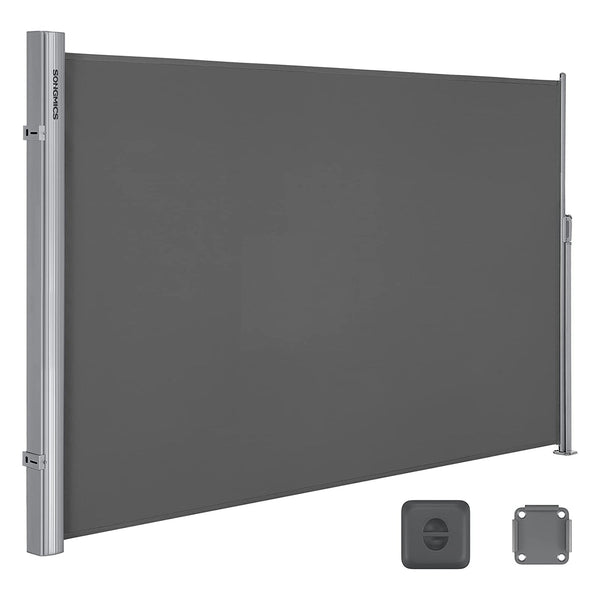 oldalsó napellenző, kihúzható, 180 x 300 cm antracit szürke-VASBÚTOR