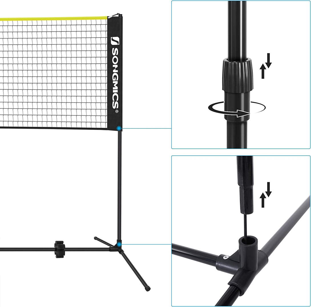 tollaslabda háló 400x155 cm, fekete-sárga-VASBÚTOR