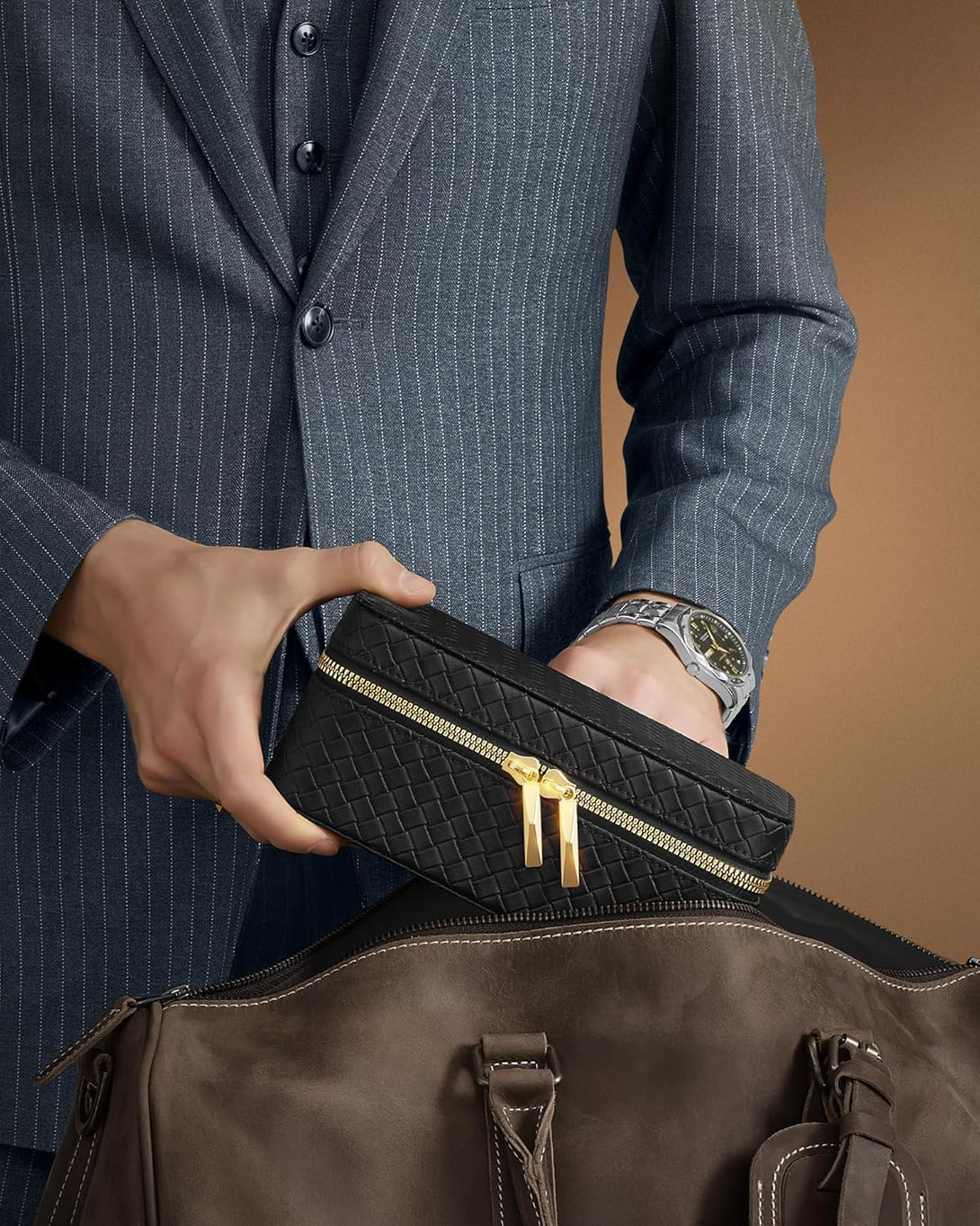 utazó óratartó doboz, 3 órához-VASBÚTOR