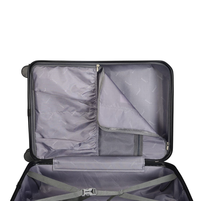 BONTOUR “SPINNER” 2 db-os Bőrönd Szett (S+M), Duplakerekes Gurulós bőrönd TSA zárral, Kék-VASBÚTOR