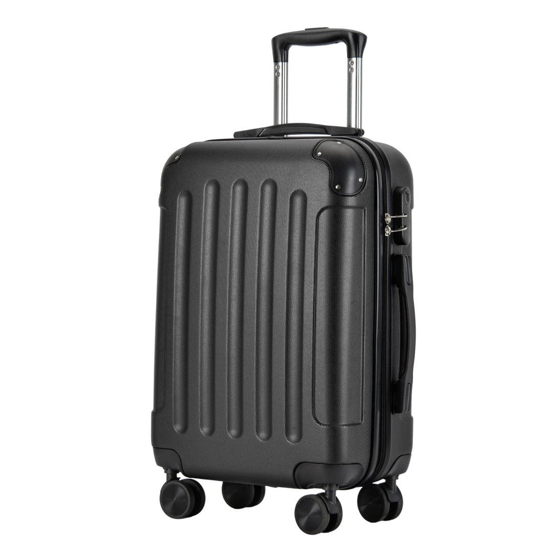 BONTOUR VERTICAL 4 Kerekes Kabin Bőrönd 55x39x20cm Fekete Outlet-VASBÚTOR