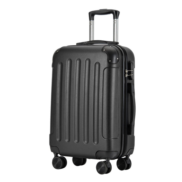 BONTOUR VERTICAL 4 Kerekes Kabin Bőrönd 55x39x20cm Fekete Outlet-VASBÚTOR