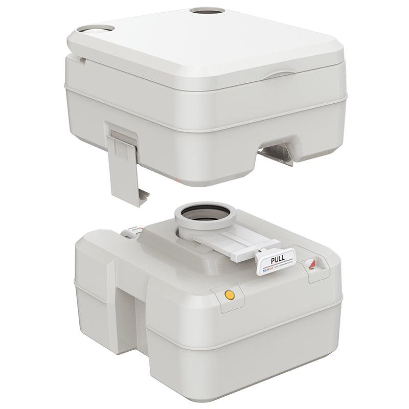 BONTOUR szoba WC szennyvíz szintjelzővel, szagmentes kemping WC 20L-VASBÚTOR