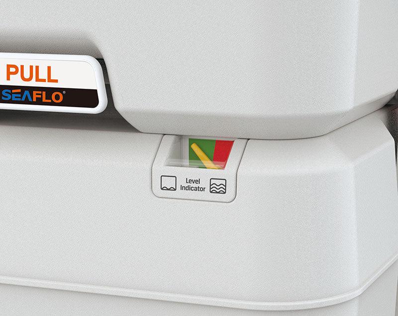 BONTOUR szoba WC szennyvíz szintjelzővel, szagmentes kemping WC 20L-VASBÚTOR