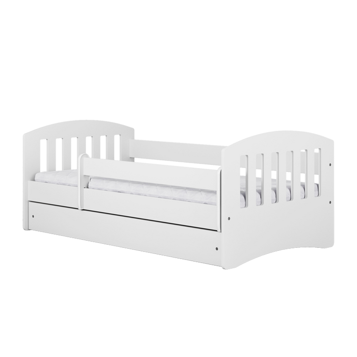 CLASSIC 1 Gyermekágy ágy matraccal és tárolóval 160x80 cm fehér-VASBÚTOR