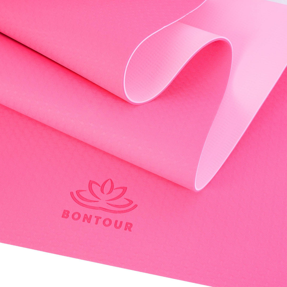 Jógamatrac 6mm, Környezetbarát jógaszőnyeg, Csúszásmentes Edzőszőnyeg, pink | BONTOUR-VASBÚTOR