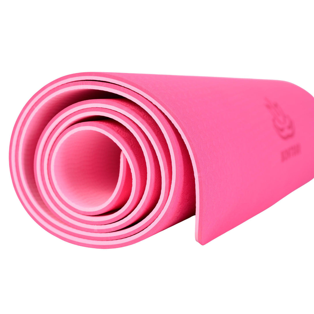 Jógamatrac 6mm, Környezetbarát jógaszőnyeg, Csúszásmentes Edzőszőnyeg, pink | BONTOUR-VASBÚTOR