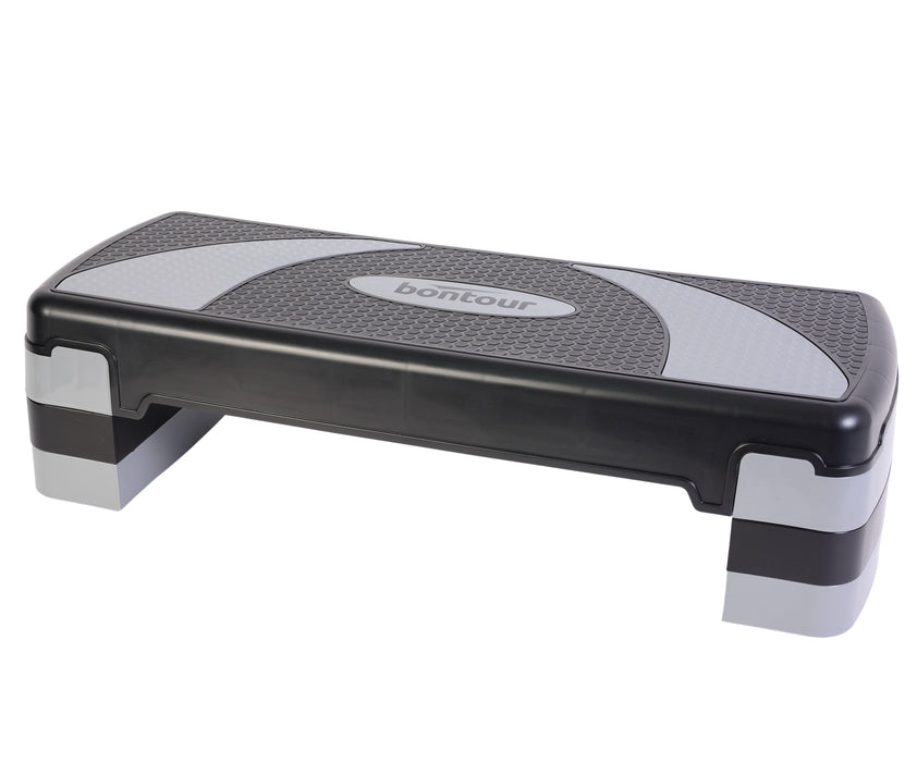 Nagy Step Pad, 10/15/20cm állítható magassággal, fekete/szürke | BONTOUR-VASBÚTOR