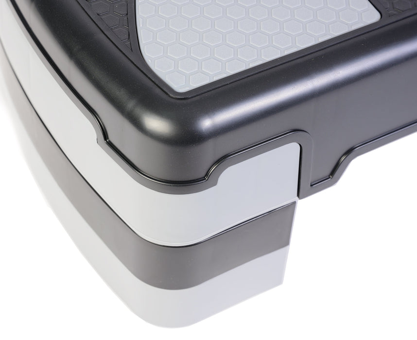 Nagy Step Pad, 10/15/20cm állítható magassággal, fekete/szürke | BONTOUR-VASBÚTOR