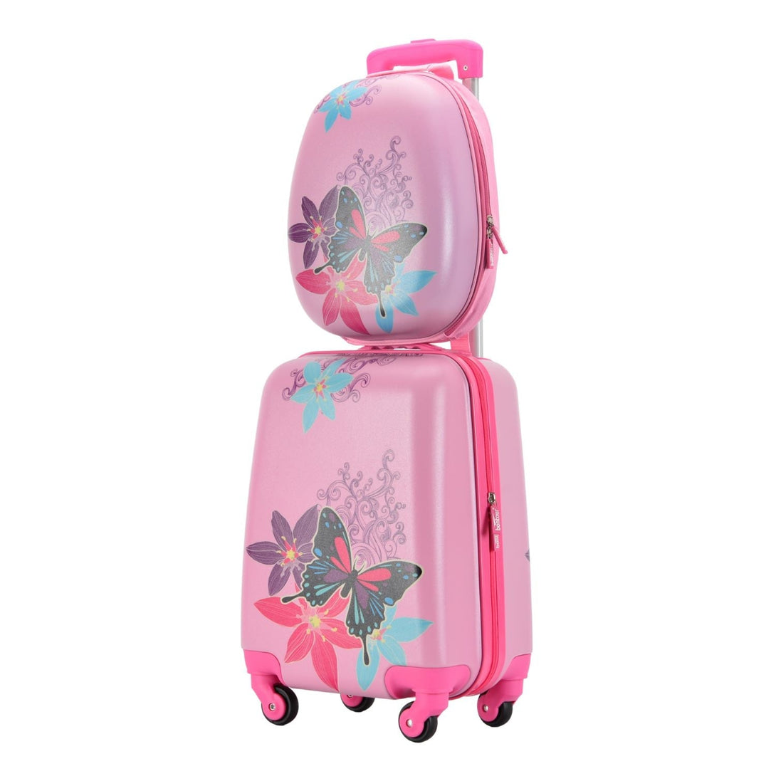 Pillangós Gyerek Bőrönd Szett (hátizsák+bőrönd) | BONTOUR-VASBÚTOR
